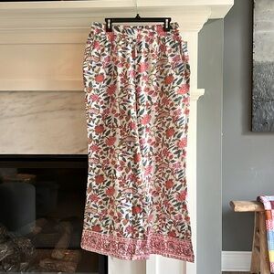 Pomegranate Cabana Garden Pajama Pants XL